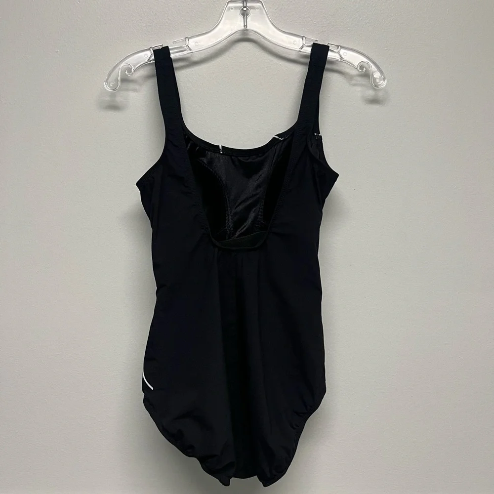 Black One-Piece Vintage Swimsuit